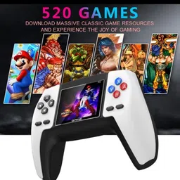 markif P5 Game Box Handheld Console Built in 520 Game White (Color as per Availability) 8 GB with MARIO, CONTRA, MANY MORE image 5