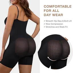 shopipistic Shapewear Bodysuit for Women, Lightweight Full Body Shaper for Women Tummy Control, Thigh Compression Thong, Butt Lifter Bodysuit Shapewear for Women image 2
