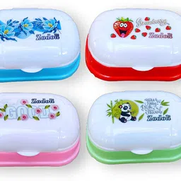 jsk Plastic soap case box with cover Travel box set of 4-picture-23