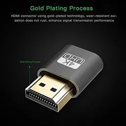 RuhZa Headless4K HDMI DDC EDID Dummy Plug EDID Display Emulator HDMI Display Adapter 1.4 DDC EDID Dummy Plug HDMI Connector image 3