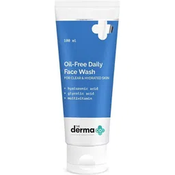 the derma co Oil-Free Daily With Hyaluronic Acid, Glycolic Acid & Multivitamins Face Wash-picture-23