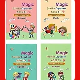 grandfly Magic Alphabet Practice Copy Book For Kids Reusable Magic Writing Book Refill-picture-10