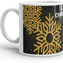 festivecraft Sparkling Blue Christmas Tree Night Scene Coffee – Christmas Gift for Family Ceramic Coffee Mug image 3