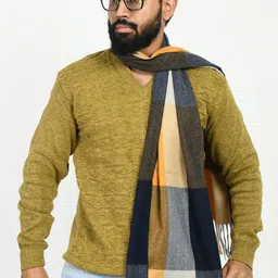 manra Striped Men Muffler image 2