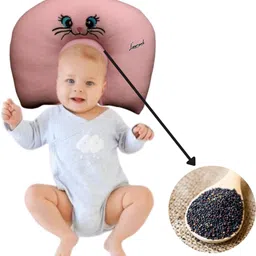 laurant Rai Pillow for New Born Baby, Kitty Design Pillow, 100% Super Soft Takiya Mustard Seeds Animals Baby Pillow Pack of 1-picture-12