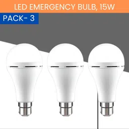 sacro 15W Rechargeable Inverter LED Bulb with Upto 4H.Power Cut Lighting Pack of_3W230 4 hrs Bulb Emergency Light-picture-13