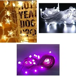 nirvair 124 LEDs 15 m Multicolor Steady Strip Rice Lights-picture-47