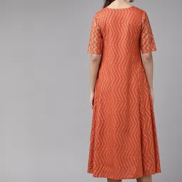 yash gallery Women Geometric Print Viscose Rayon Anarkali Kurta image 2