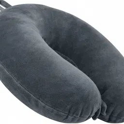 vishal trader Microfibre Travel Pillow Pack of 2 Solid u-shape cushion image 2