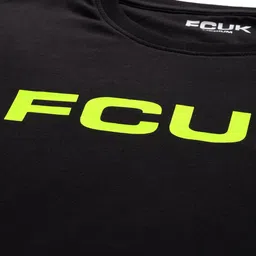 fcuk Men Typography Round Neck Pure Cotton Black T-Shirt image 2