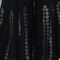 harshraj Women Regular Fit Black Viscose Rayon Trousers image 5