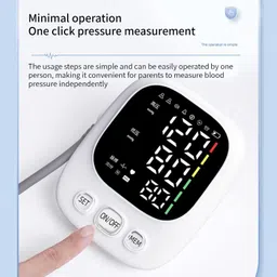 Accutrust LED Display Digital BP Monitor | Automatic Blood Pressure Machine with Hypertension Indicator, USB + Battery Power & Memory Function Bp Monitor image 3