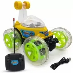 sno Best Stunt Car 360° Twisting Remote Control for Kids Music ,Lights_187 image 1