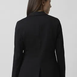 sector z Women Solid Mandarin Formal Blazer image 2