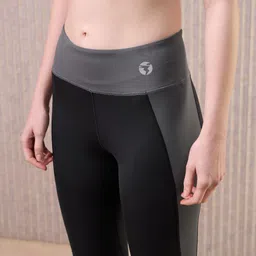 technosport Color Block Women Black Tights image 4