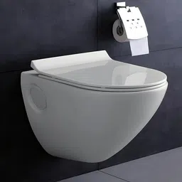 moro ENDOO Western Toilet |Water closet | Premium Commode | Anti-Bacterial Glaze white Western Commode image 1