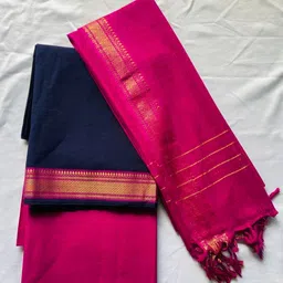 empire style Unstitched Pure Cotton Salwar Suit Material Printed image 2