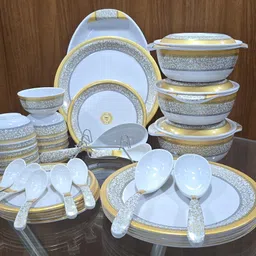 bronko Pack of 40 Melamin DAWAT E- MEHFIL Dinner Set-picture-15