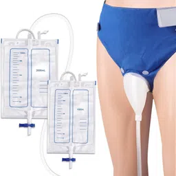 kasha Reusable Male Urine Bag 2000 Ml + 1000 Ml Urine Bag image 1