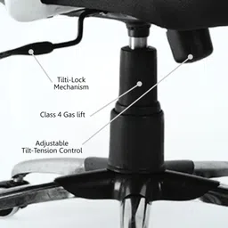 fugo Chair FG406 Office Chair, Study Chair, Computer Chair, 3 Years Warranty Mesh Office Arm Chair image 5