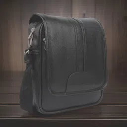 jairaj Black Men Sling Bag Men Sling Bag extra large side bag for men image 1