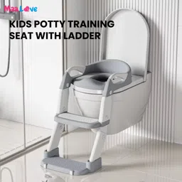 maalove Hilltop Booster Potty Seat & Step Stool & Handles 2-in-1 Multipurpose Potty Seat image 3