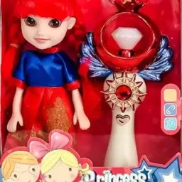star impex Princess Doll with Magic Wand | Light & Sound Toy Set for Girls-picture-47