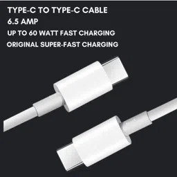 RoarX Type C 6 A 1 m TPE c to c cable Fast Charging for Samsung A15 A34 A54 A23 S23 F34 S22 F54 A14 F14 F23 Original type c to c cable image 2