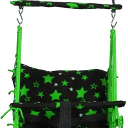 bjik Cotton Baby Swing Chair for Baby's Folding and Washable1-6 Years with Belt Swings image 5