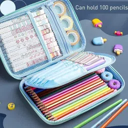 excite shoppers 3D Space waterproof Pencil Case / Pouch with extra compartment space for kids Space Art EVA Pencil Box image 3
