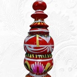 ssunshiine Sindoor Box Wedding festival wooden Gach Kouto 22 cm (small size) Wooden Wooden image 1