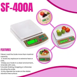 NIBBIN Digital Kitchen Weighing Scale 10 KG High Precision Scale with LCD Display Weighing Scale image 3