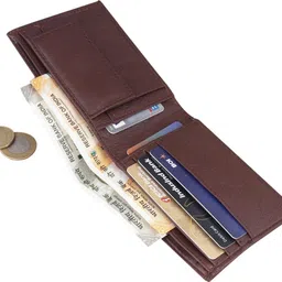 rpf Men Trendy Brown Artificial Leather Wallet - Regular Size image 2