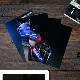 posters F1 williams Blue race car Split Design printed poster set of 3 Photographic Paper image 2