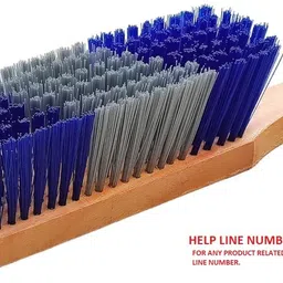 antiter Sweep Off Carpet Cleaning Wooden Handle Brush, Car Seat/Sofa/Tiles/Shoes Cleaner Plastic Wet and Dry Brush image 3