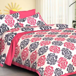 palang shobha Cotton Double Flat 250 TC Jaipuri Prints Bedsheet-picture-19
