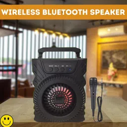 FRONY 301(PORTABLE WIRELESS BLUETOOTH SPEAKER) Crystal Clear SoundWith Karaoke MicC15 5 W Bluetooth Laptop/Desktop Speaker-picture-38