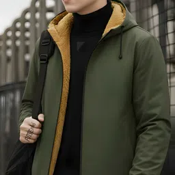 futse peno Men Solid Casual Jacket image 3