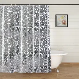 notorious nest 210 cm (7 ft) Shower PVC Curtain Single Curtain-picture-12