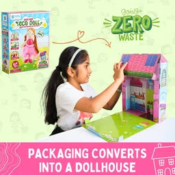 pepplay Make Your Eco-Doll DIY Gaaia with Reusable Packaging 36 Page Storybook 6+Years image 3