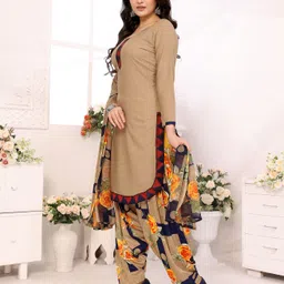yashika Unstitched Crepe Salwar Suit Material Floral Print image 3