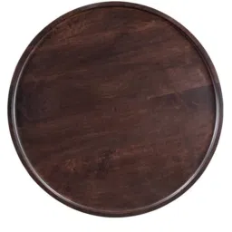 expressionist by mohanbir Rossoi End Table In Dark Walnut Finish image 5