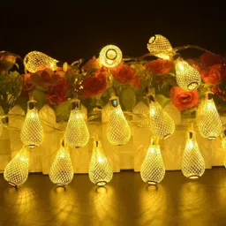 trendx 14 LEDs 3.5 m Gold Steady Water Drop Rice Lights-picture-16
