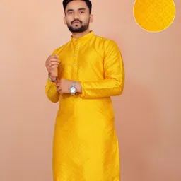 raiment Men Jacquard Kurta Set-picture-11
