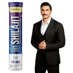 Bold Care Shilajit Effervescent Tablets with Ashwagandha, Gokshuru, Saffron and Safed Musli | For Vitality, Endurance, Stamina, Glowing Skin | 20 Effervescent Tablets - Pack of 1-image-31