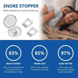 harjag enterprise Nose Clip Unisex Stop Snoring Anti Snore FreeNose Clip BUY 1 GET 1 FREE Nose Shaper image 4