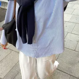 femibazaar Women Oversized Fit Striped Casual Shirt image 2