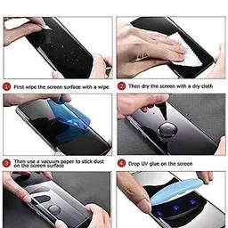 XEDO TECH Edge To Edge Tempered Glass for Moto Edge 50 5G, Premium UV Tempered Glass Screen Protector with Installation Kit image 5