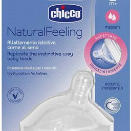chicco Natural Feeling Bottle Nipples Medium 2Month Plus 1pcs Medium Flow Nipple-picture-5