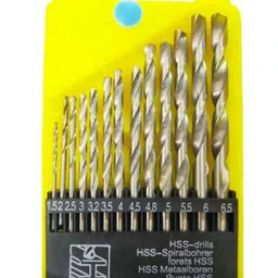 sauran 13 Pcs Drill Bit Set For Hole in Iron, Steel, Wood, Aluminium etc-picture-21